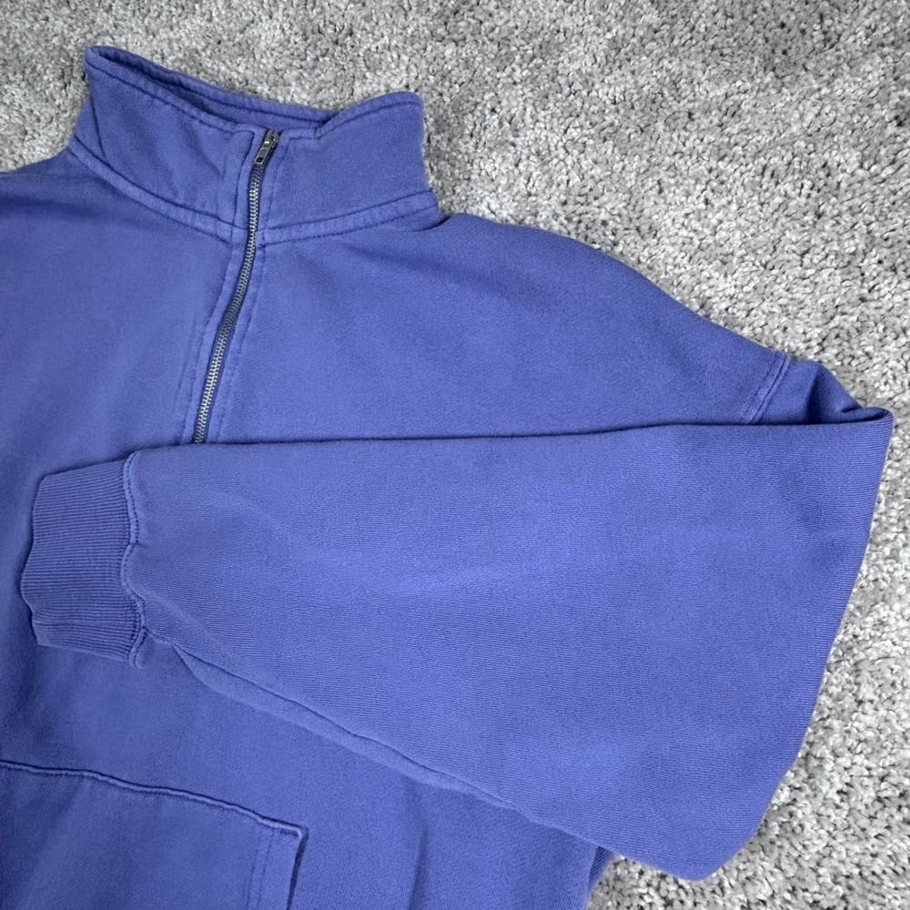 dip Quarter Zip Pullover Sweatshirt Womens Small Purple Casual Comfy